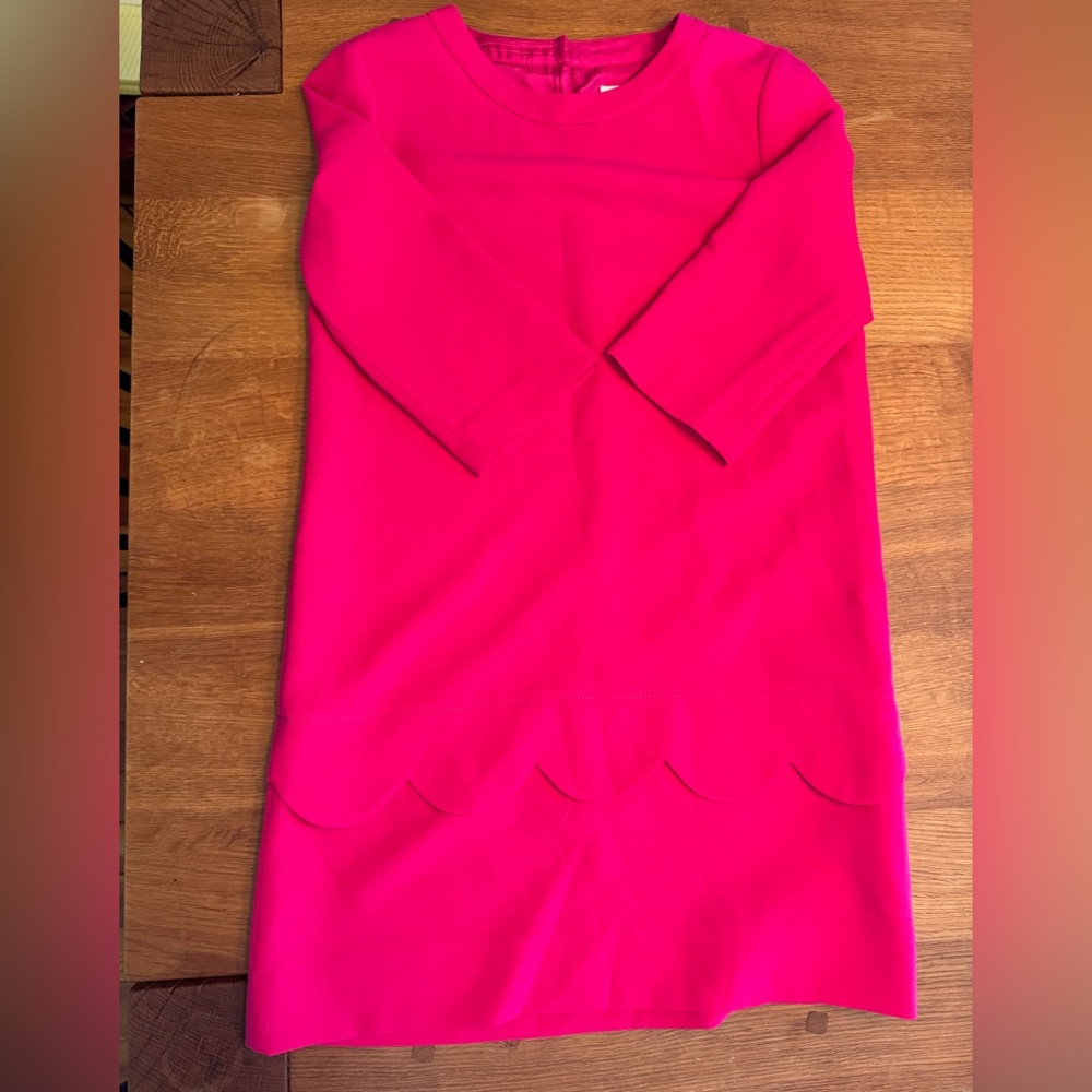 Kate Spade Pink Scalloped Dress - Hot Pink - Size 0